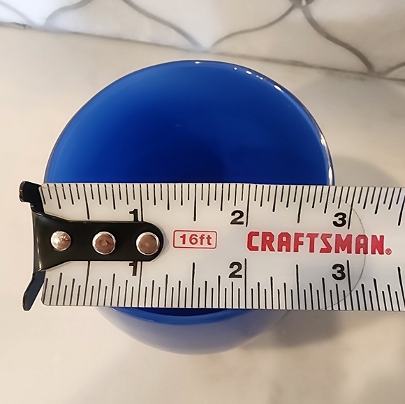 Pre Triskelion Glassybaby Handblown Glass REGAL Blue Discontinued Color - Picture 8 of 9